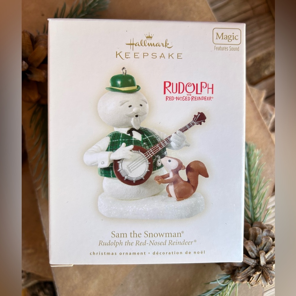 Hallmark Sam the Snowman the Rudolph Collection Keepsake Ornament New in Box - Picture 3 of 11